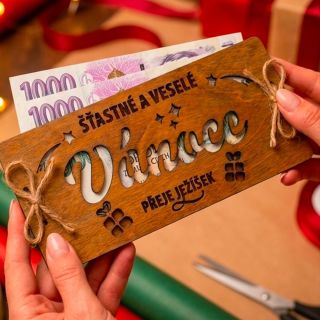💸 Udělej z darování peněz krásný zážitek! 🎁 Daruj peníze, poukaz i lístky v luxusní dřevěné obálce. 🌟 Perfektní dárek za...